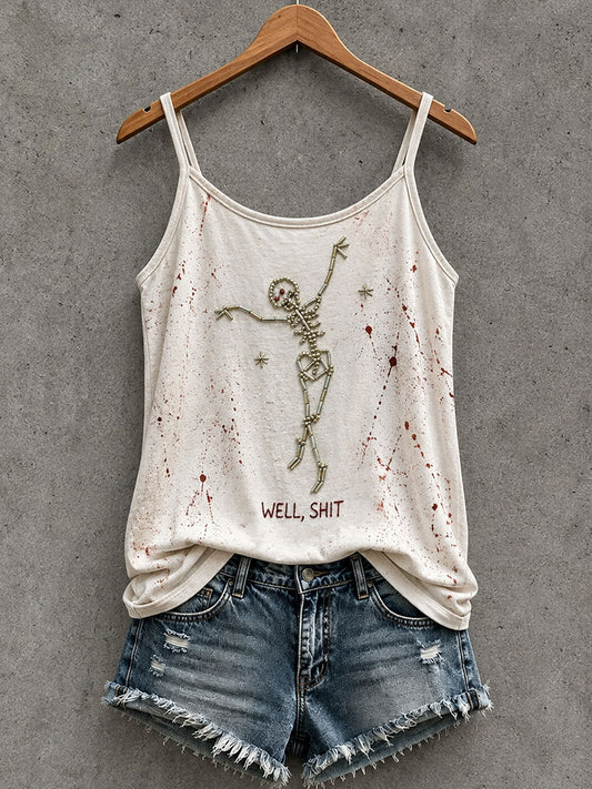 Women's Gothic Skull Tank Top