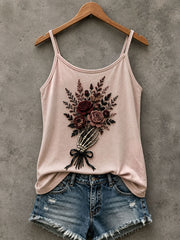 Women's Gothic Floral Tank Top