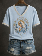 Women's Hail Mary Full Of Grace T-shirt
