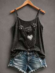 Women's Gothic Style Cat Vests