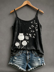 Women’s cat dandelion vests