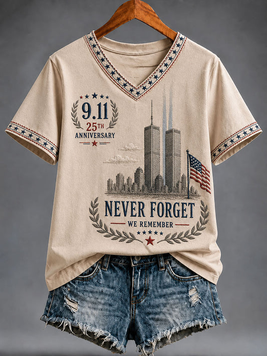 Women's 9.11 Never Forget Short-sleeved T-shirt