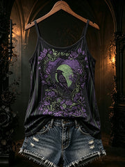 Women's Gothic pattern printed casual vest