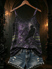 Women's Gothic pattern printed casual vest