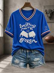 Women's Football Lover Bulls BUF Art Printed T-shirt