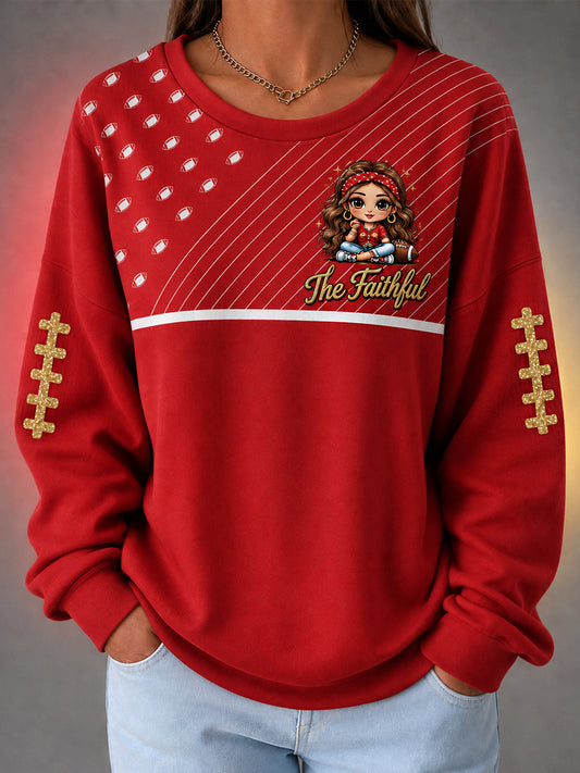 Women's Football Gameday Gift For Football Fans Casual Sweatshirt