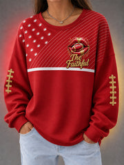 Women's Football Gameday Gift For Football Fans Casual Sweatshirt