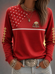 Women's Football Gameday Gift For Football Fans Casual Sweatshirt