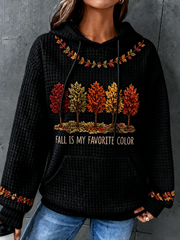 Women's Fall Is My Favorite Color large-sized hooded sweatshirt