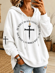 Women's Be Who God Has Called You Be Who God Has Called You Print Casual Hoodie