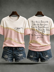 Women's Love Like Jesus Printed Casual T-Shirt