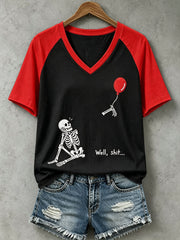 Women's Well Shit Skull T-Shirt