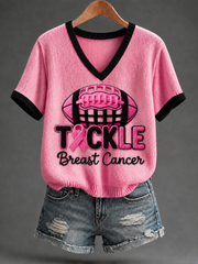 Women's Tackle Breast Cancer Short-sleeved T-shirt