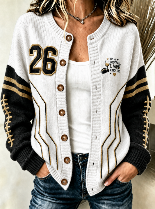 Women's Cardigan-Style Knit Jacket