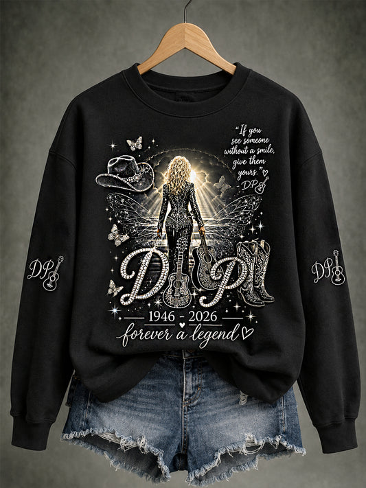 Women's We Will Always Love You Thank You Country Music Legend Tribute Sweatshirt