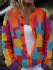 Women's Patchwork Cardigan