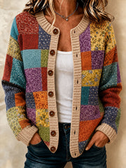 Women's Patchwork Cardigan