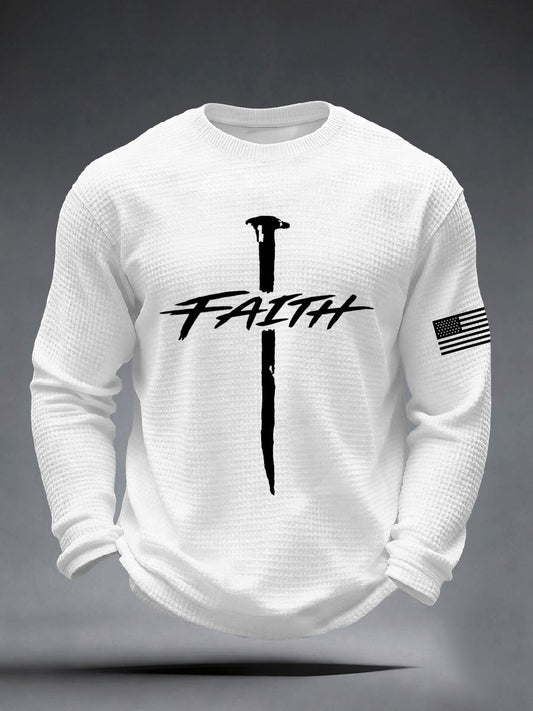Men's Faith Cross Waffle Top