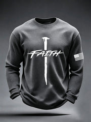Men's Faith Cross Waffle Top
