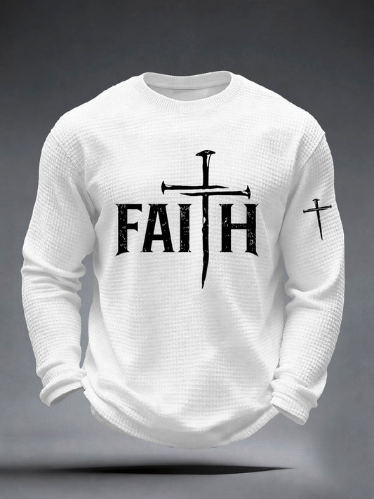 Men's Faith Cross Waffle Top