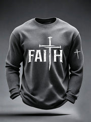 Men's Faith Cross Waffle Top