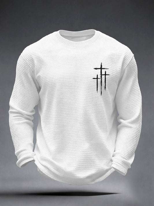 Men's  Faith Cross Waffle Top