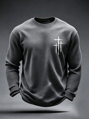 Men's  Faith Cross Waffle Top