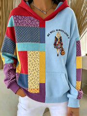 Women's Country Music Lover We Will Always Love U 925 Printed Hoodie