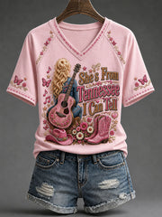 Women's 'She's From Tennessee I Can Tell' Printed Casual T-Shirt