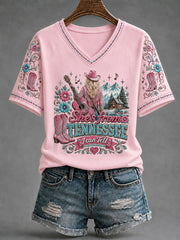 Women's 'She's From Tennessee I Can Tell' Printed Casual T-Shirt