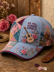 Unisex Country Music Lover We Will Always Love U Printed Hat