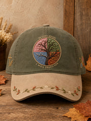 Unisex Autumn Fall Lover I Will Praise Him Every Season Faith Printed Hat