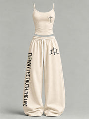 Women's 'The Way The Truth The Life' Printed Casual Set