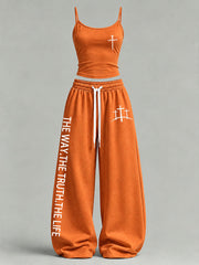 Women's 'The Way The Truth The Life' Printed Casual Set
