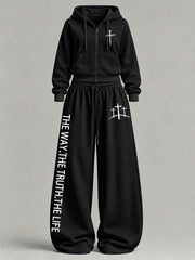 Women's 'The Way The Truth The Life' Printed Casual Set