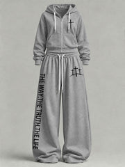 Women's 'The Way The Truth The Life' Printed Casual Set