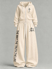 Women's 'The Way The Truth The Life' Printed Casual Set