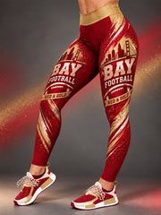 Women's Football Gameday Gift For Football Fans Leggings