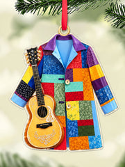 Colorful jacket and country music-style guitar hanging ornament
