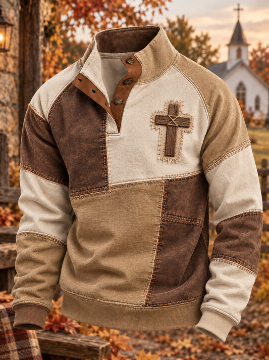 Men's Faith Four-button Hoodie