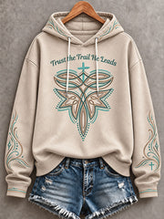 Women's Western Faith Lover Printed Hoodie