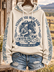 Women's Western Faith Lover Printed Hoodie