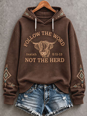 Women's Western Faith Lover Printed Hoodie