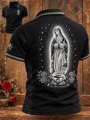 Men's Our Lady of Guadalupe Day Faith Lover Art Printed Casual Tops