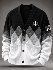 Men's Faith Print Cardigan
